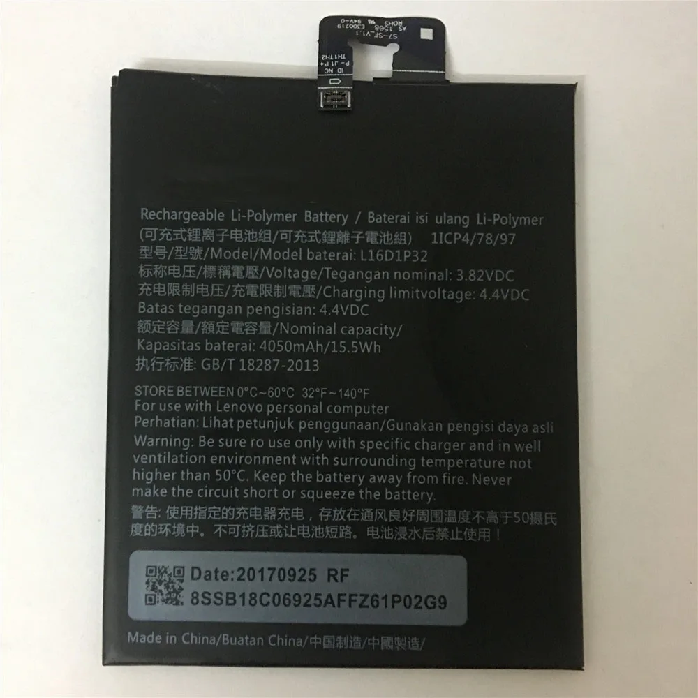 jinsuli 4050mAh L16D1P32 Battery For Lenovo Phab 2 Phab 2 PB2-650 PB2-650M PB2-670N PB2-670M PB2-670Y PB2 670N 670Y Li-polymer
jinsuli 4050mAh L16D1P32 Battery For Lenovo Phab 2 Phab 2 PB2-650 PB2-650M PB2-670N PB2-670M PB2-670Y PB2 670N 670Y Li-polymer