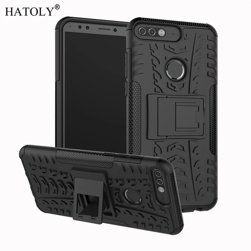 

For Huawei Y7 Pro 2018 Case Armor Shell Heavy Duty Hard TPU PC Back Phone Cover for Huawei Y7 Pro 2018 Case for Huawei Enjoy 8
