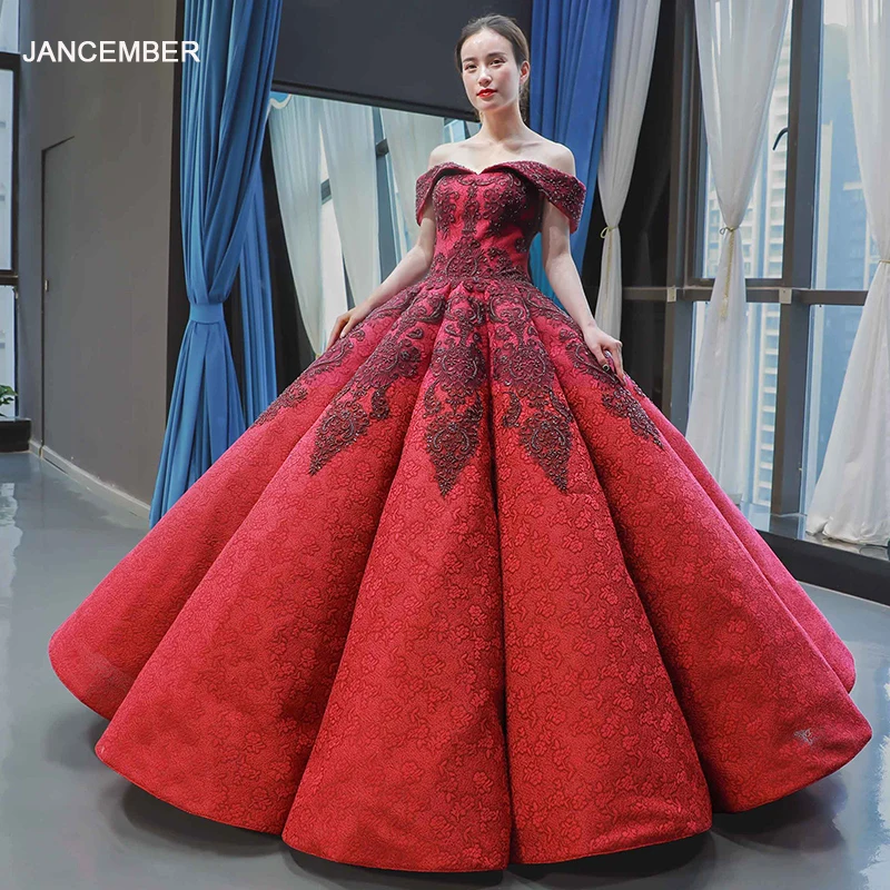 J66859 jancember swollen luxury evening dress 2019 sweetheart red beaded bridal dress gowns engagement dress robe fiançaille
J66859 jancember swollen luxury evening dress 2019 sweetheart red beaded bridal dress gowns engagement dress robe fiançaille