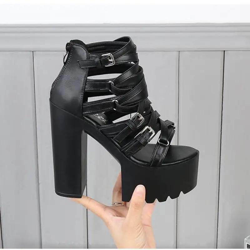 Summer Women's Shoes 14cm High Heel Rome Walking Show Night Clubplatform Peep Toe Gladiator Sandals
Summer Women's Shoes 14cm High Heel Rome Walking Show Night Clubplatform Peep Toe Gladiator Sandals