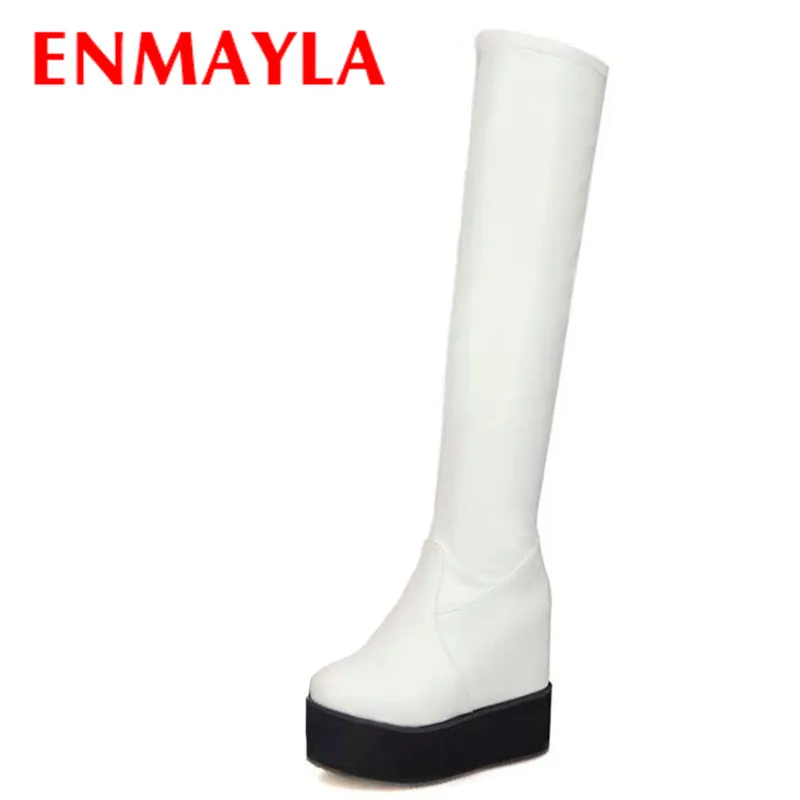 ENMAYLA Women Wedges Knee High Boots New Shoes Women Solid Round Toe Platform Shoes Winter Autumn Boots Square Heels
ENMAYLA Women Wedges Knee High Boots New Shoes Women Solid Round Toe Platform Shoes Winter Autumn Boots Square Heels
