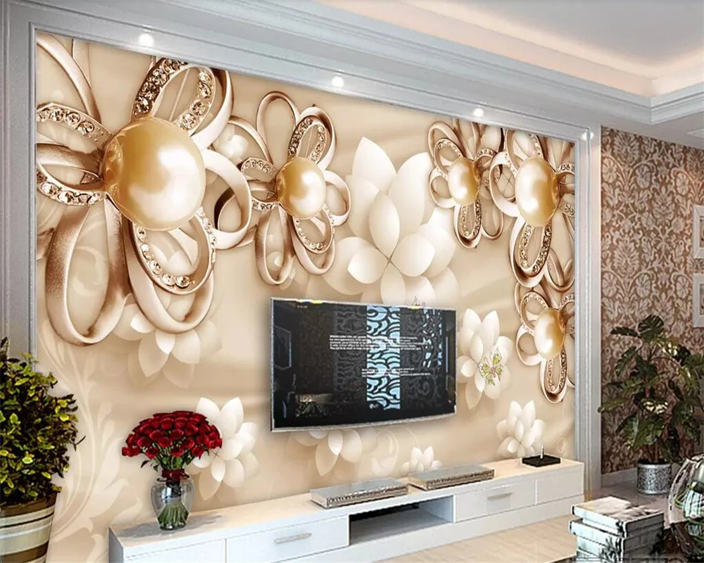 Beibehang murals European 3d jewelry flower mural wallpaper TV background wall living room bedroom home decoration 3d wallpaper
Beibehang murals European 3d jewelry flower mural wallpaper TV background wall living room bedroom home decoration 3d wallpaper