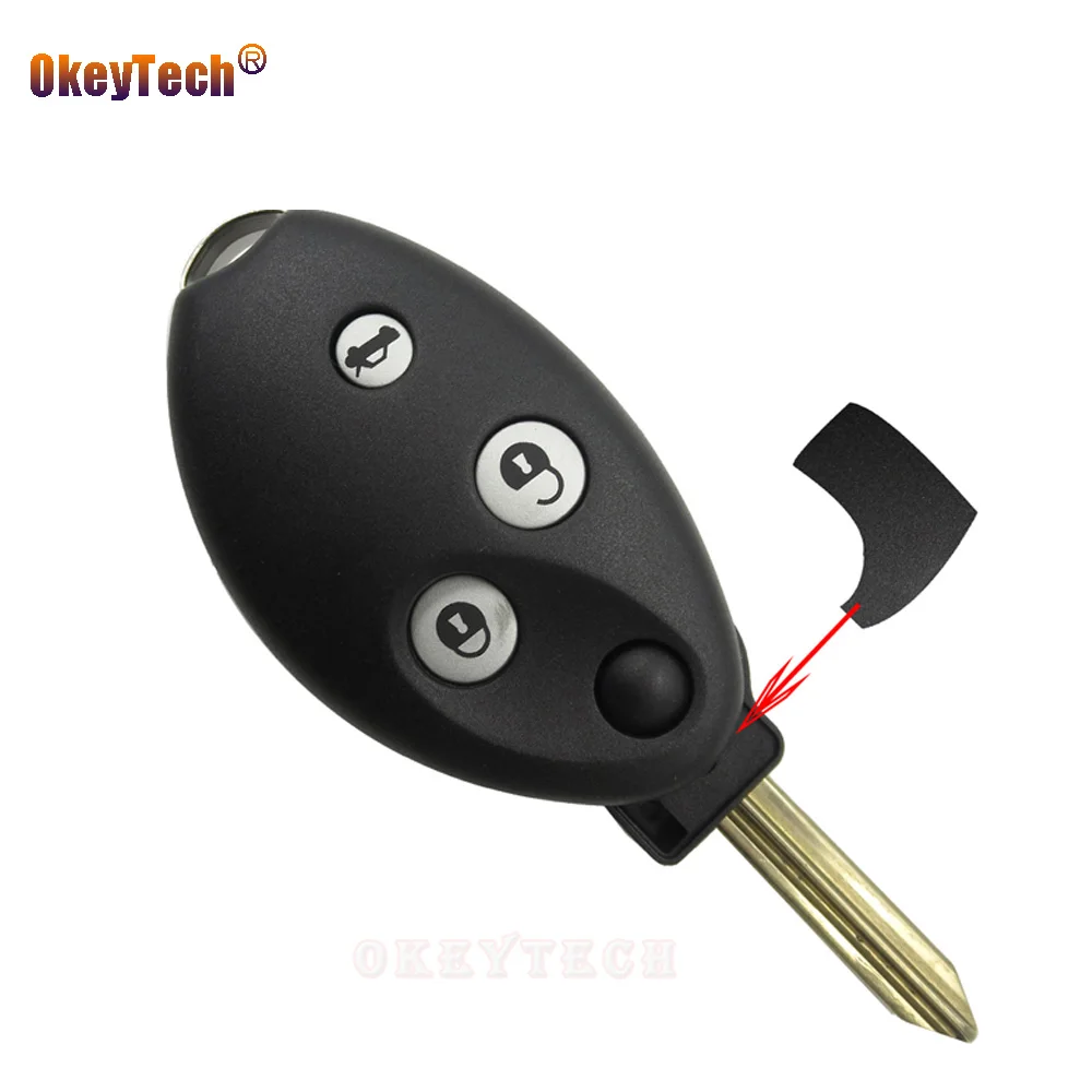 Сменный Чехол OkeyTech для Citroen Xsara Picasso C8 C4 C5 C3 Berlingo 3 кнопки дистанционный флип