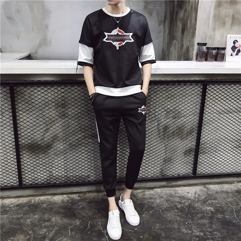 Vogue Tracksuit Men Shorts Tshirt Set Two Piece Contrast Color O Neck Sportswear Male Sportsmen Wear Mens Short Sets Casual
Vogue Tracksuit Men Shorts Tshirt Set Two Piece Contrast Color O Neck Sportswear Male Sportsmen Wear Mens Short Sets Casual