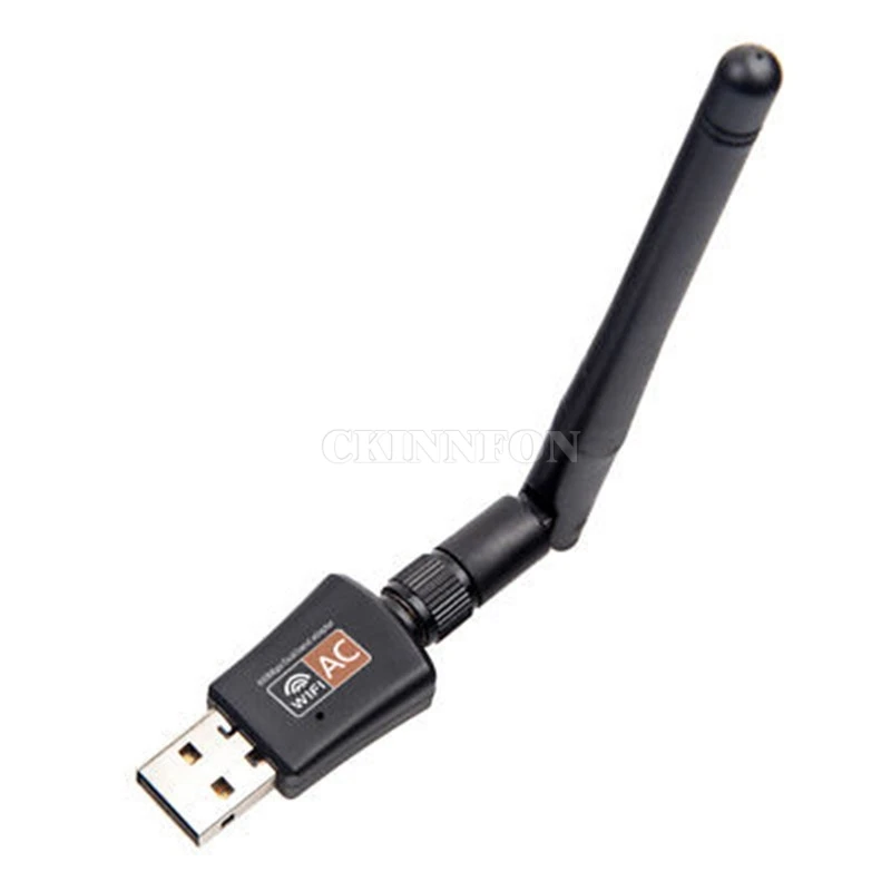 50 шт./лот 600 Мбит/с двухдиапазонный 2 4/5 ГГц беспроводной USB Wi-Fi сетевой адаптер с