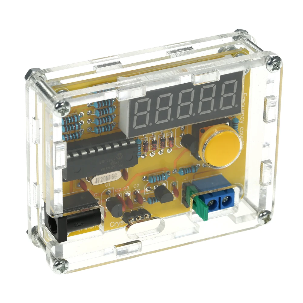 DIY meter frequency counter Tester digital Crystal Counter Meter Oscillator Tester with Transparent Case 1Hz~50MHz
DIY meter frequency counter Tester digital Crystal Counter Meter Oscillator Tester with Transparent Case 1Hz~50MHz