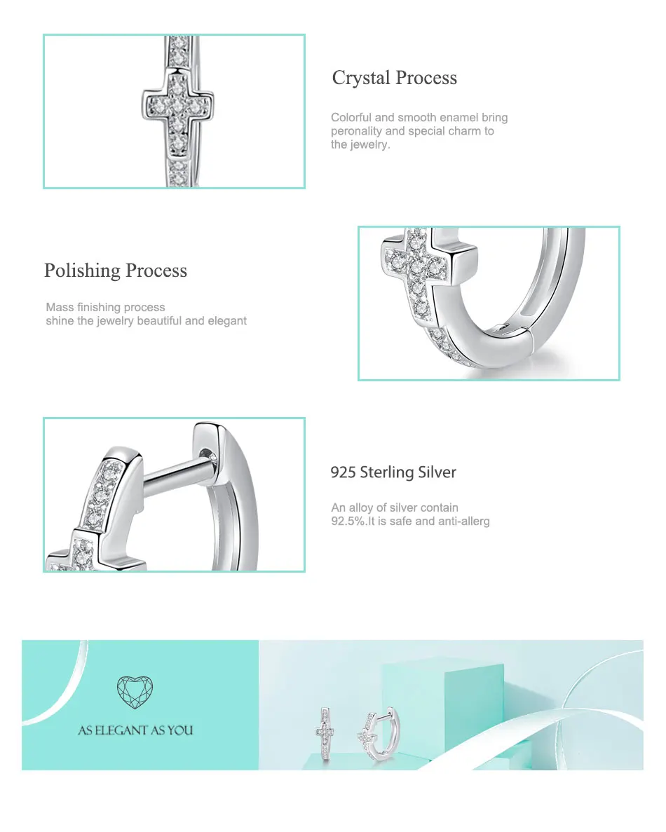 BELAWANG Minimalist 925 Sterling Silver Round Circle Earrings Crystal Cross Stud Earring For Women Ear Piercing Fashion Jewelry
BELAWANG Minimalist 925 Sterling Silver Round Circle Earrings Crystal Cross Stud Earring For Women Ear Piercing Fashion Jewelry