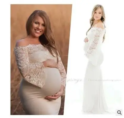 Европейское и американское платье для беременных реквизит фотосъемки кружевная