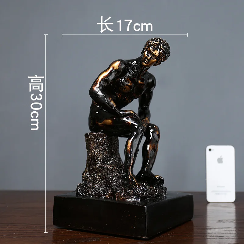 Creative American Literature Art Retro Thinker David Sculpture Model Accessories Ornaments Sculpture Accessories Murals Crafts
Creative American Literature Art Retro Thinker David Sculpture Model Accessories Ornaments Sculpture Accessories Murals Crafts