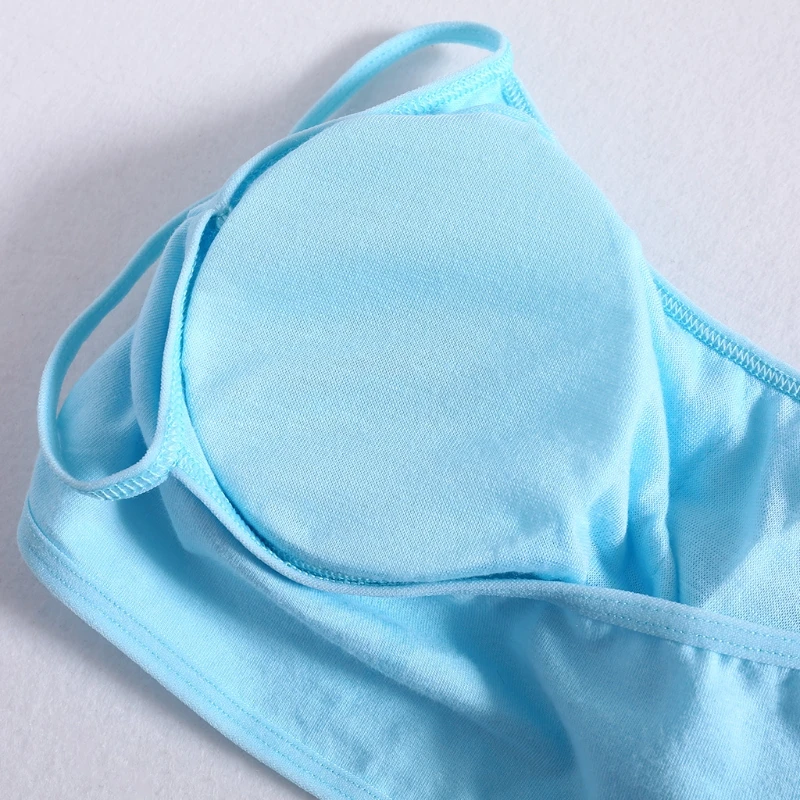 KLV Young Girls Solid Soft Cotton Bra Puberty Teenage Breathable Underwear Kid Cloth
KLV Young Girls Solid Soft Cotton Bra Puberty Teenage Breathable Underwear Kid Cloth