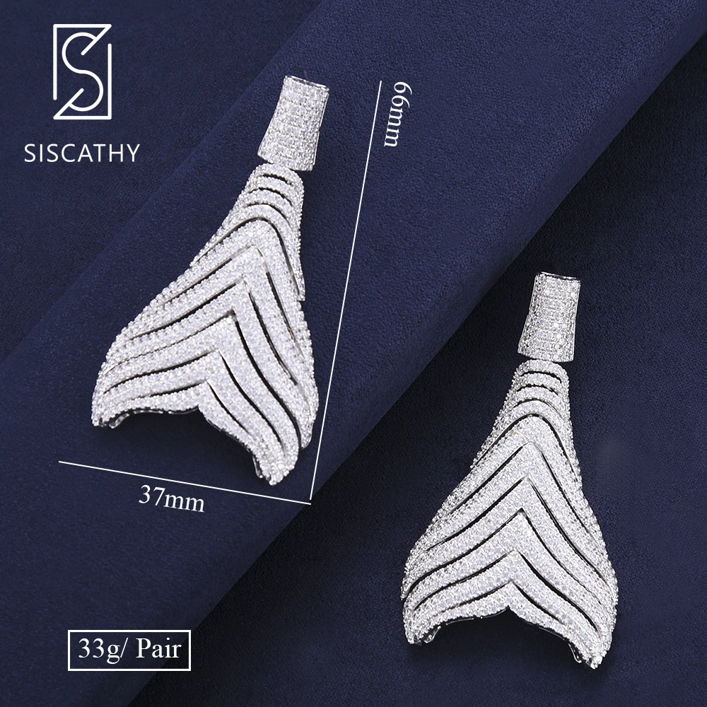 Siscathy Statement Women Earrings Jewelry 3Tones Cubic Zirconia African Dubai Style Wedding Accessories Drop Dangle Earrings
Siscathy Statement Women Earrings Jewelry 3Tones Cubic Zirconia African Dubai Style Wedding Accessories Drop Dangle Earrings