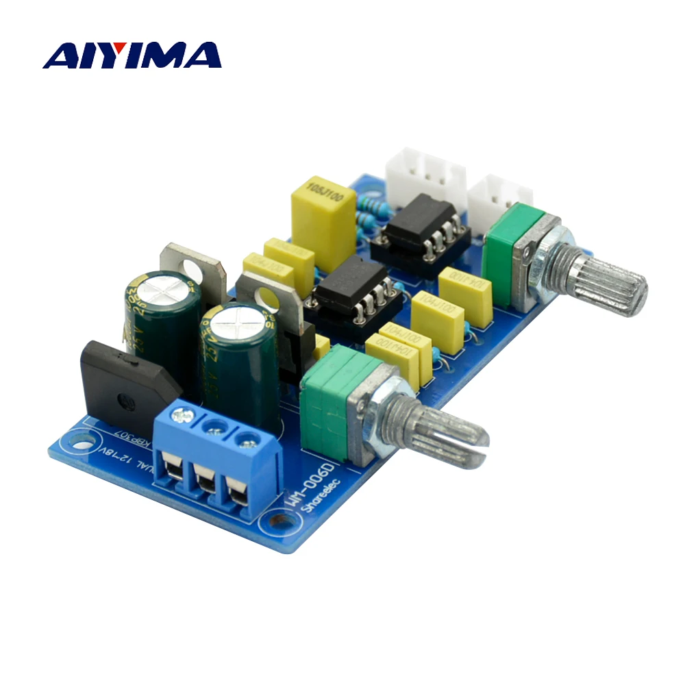 AIYIMA фильтром нижних частот предусилитель усилитель HIFI NE5532 сабвуфер регулятор