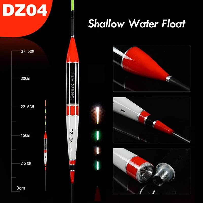 WLPFISHING поплавки для рыбалки на мелководье 1 3 # светящиеся Balsa деревянные ночные с