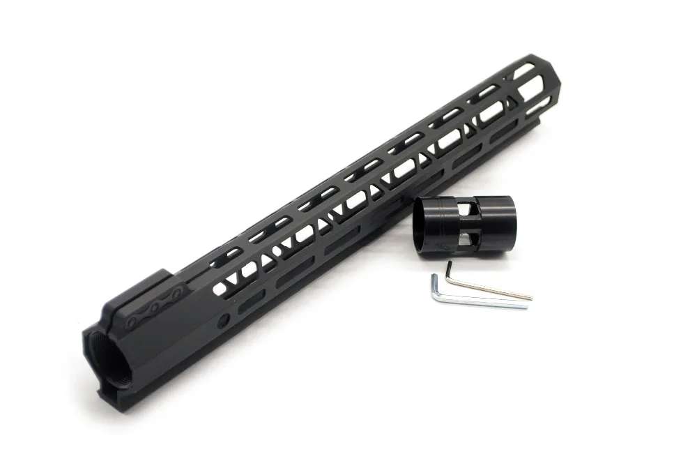 AR15 15'' Inch Black Free Float Style Clamping M-lok Handguard Picatinny Rail Fit .223/5.56 Rifle
AR15 15'' Inch Black Free Float Style Clamping M-lok Handguard Picatinny Rail Fit .223/5.56 Rifle