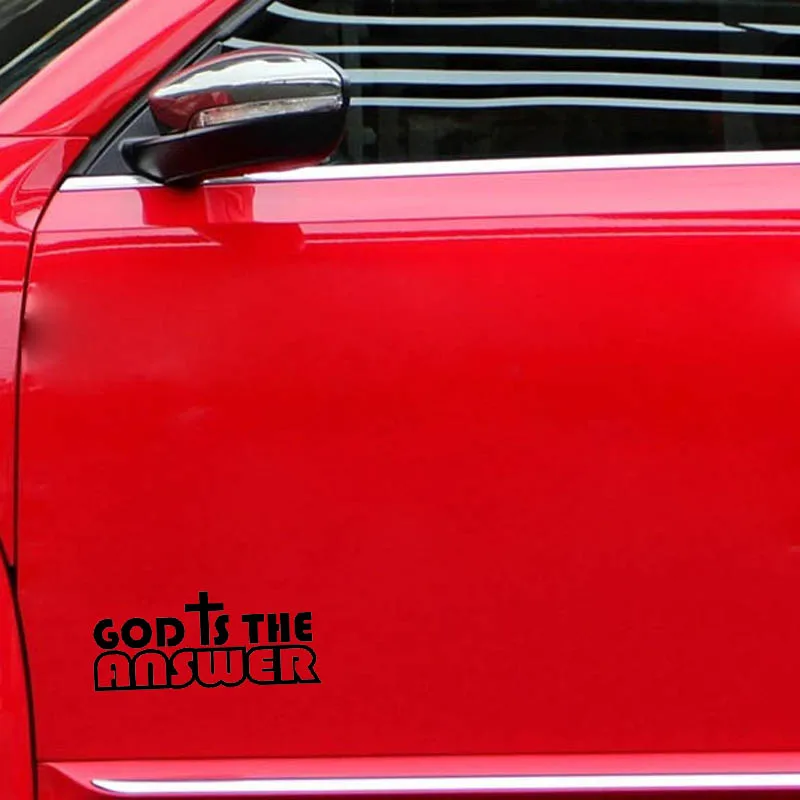 YJZT 17.8CM*7.5CM God Is The Answer Jesus Vinyl Car Motorcycle Stickers Decal Black/Silver C13-000295
YJZT 17.8CM*7.5CM God Is The Answer Jesus Vinyl Car Motorcycle Stickers Decal Black/Silver C13-000295