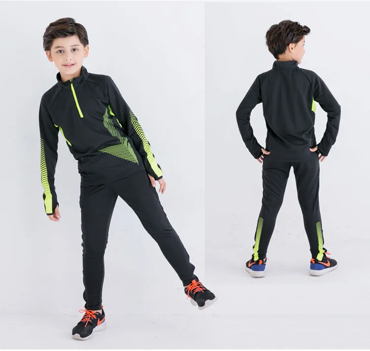 Autumn Winter Kids Running Tracksuits Boys Football Set Long Jacket Skinny Leg Pants Soccer Training Suit Sportwear Kits
Autumn Winter Kids Running Tracksuits Boys Football Set Long Jacket Skinny Leg Pants Soccer Training Suit Sportwear Kits