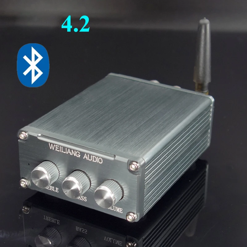 KYYSLB DC7-15V 15W*2 DP4 4.2 Bluetooth Amplifier 2.0 Digital Power Amplifier Board with High and Low Sound Adjustment Preamp
KYYSLB DC7-15V 15W*2 DP4 4.2 Bluetooth Amplifier 2.0 Digital Power Amplifier Board with High and Low Sound Adjustment Preamp