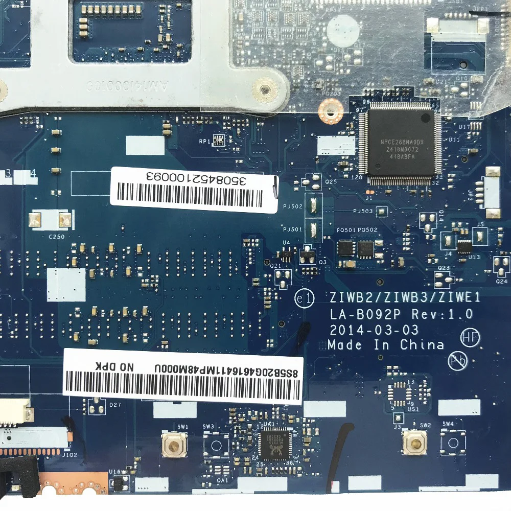 KEFU ZIWE1/ZIWB2/ZIWB3 LA-B092P For Lenovo B40-70 N40-70 E40-70 Motherboard i3-4005U/4030U CPU LA-B092P Rev: 1 Motherboard Test
KEFU ZIWE1/ZIWB2/ZIWB3 LA-B092P For Lenovo B40-70 N40-70 E40-70 Motherboard i3-4005U/4030U CPU LA-B092P Rev: 1 Motherboard Test