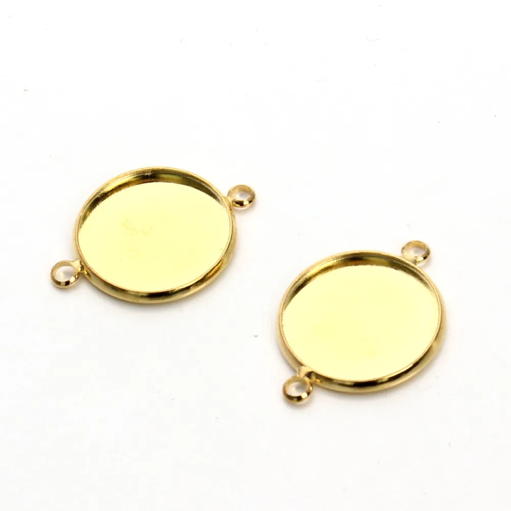 10pcs/lot Gold Color Size 12/14/16/18/20mm Pendant Cabochon Setting Base Tray Bezel Blank Jewelry Making Materials
10pcs/lot Gold Color Size 12/14/16/18/20mm Pendant Cabochon Setting Base Tray Bezel Blank Jewelry Making Materials