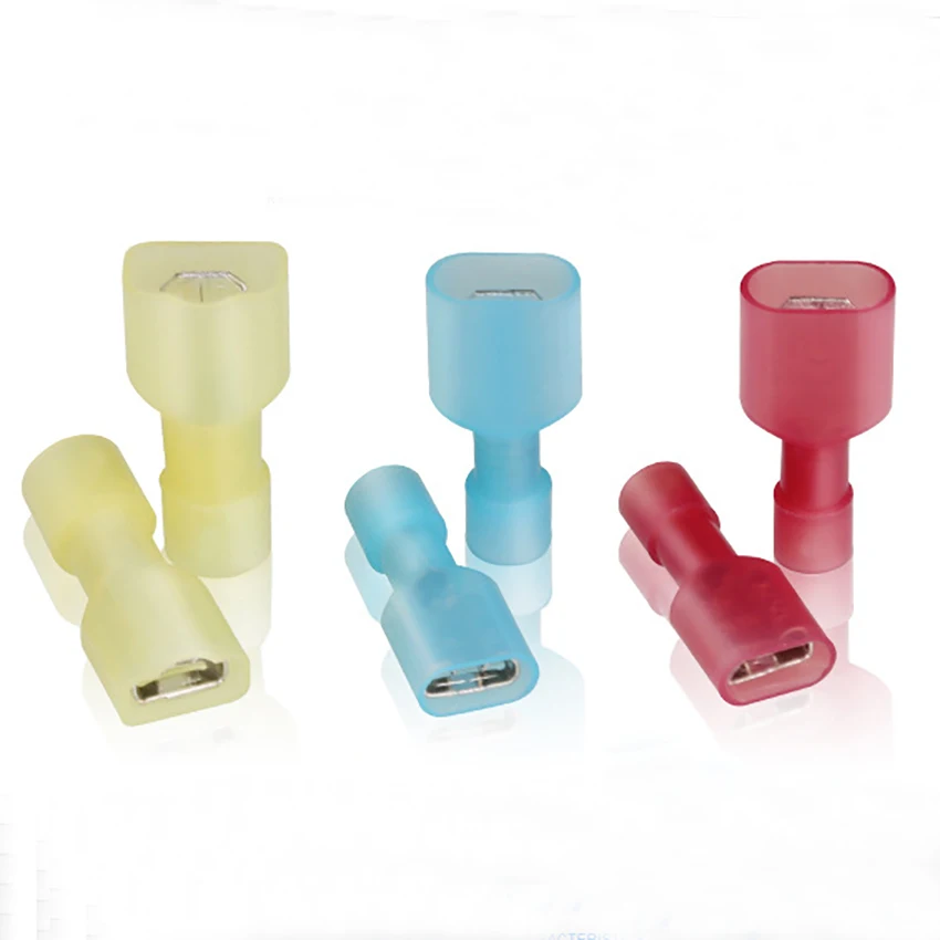 100PCS Quick Crimp Terminal Connectors for Electrical Wire Connection FDFN1.25-250 MDFN1.25-250 Nylon Butt Spade Terminator
100PCS Quick Crimp Terminal Connectors for Electrical Wire Connection FDFN1.25-250 MDFN1.25-250 Nylon Butt Spade Terminator