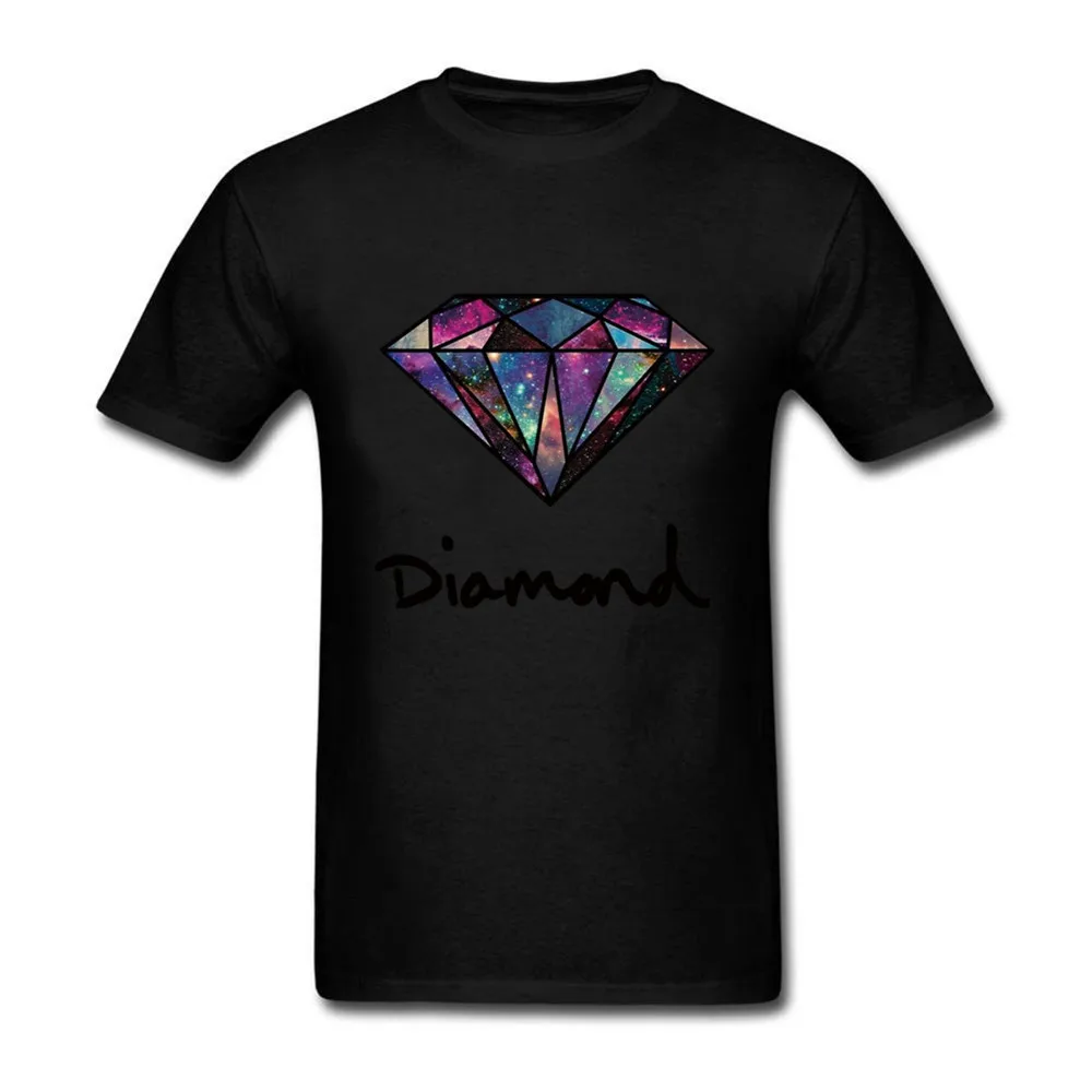Мода diamond уличной хип хоп скейтборд Хлопковая футболка Для мужчин футболки Топ