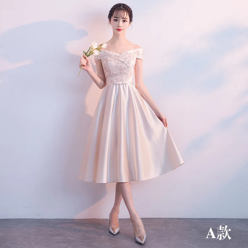 Champagne Short Chinese Oriental Party Wedding Female Noble Cheongsam Bridesmaid Evening Dress Elegant Celebrity Banquet Dresses
Champagne Short Chinese Oriental Party Wedding Female Noble Cheongsam Bridesmaid Evening Dress Elegant Celebrity Banquet Dresses