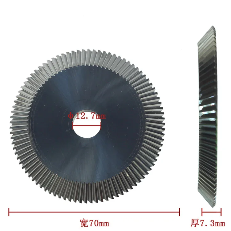 P551 Raise Double Fase Carbide Steel Key Cutter Saw Blade 70*7.3*12.7mm*90T For Key Machine 100D 100E 100E1 100F 100G
P551 Raise Double Fase Carbide Steel Key Cutter Saw Blade 70*7.3*12.7mm*90T For Key Machine 100D 100E 100E1 100F 100G