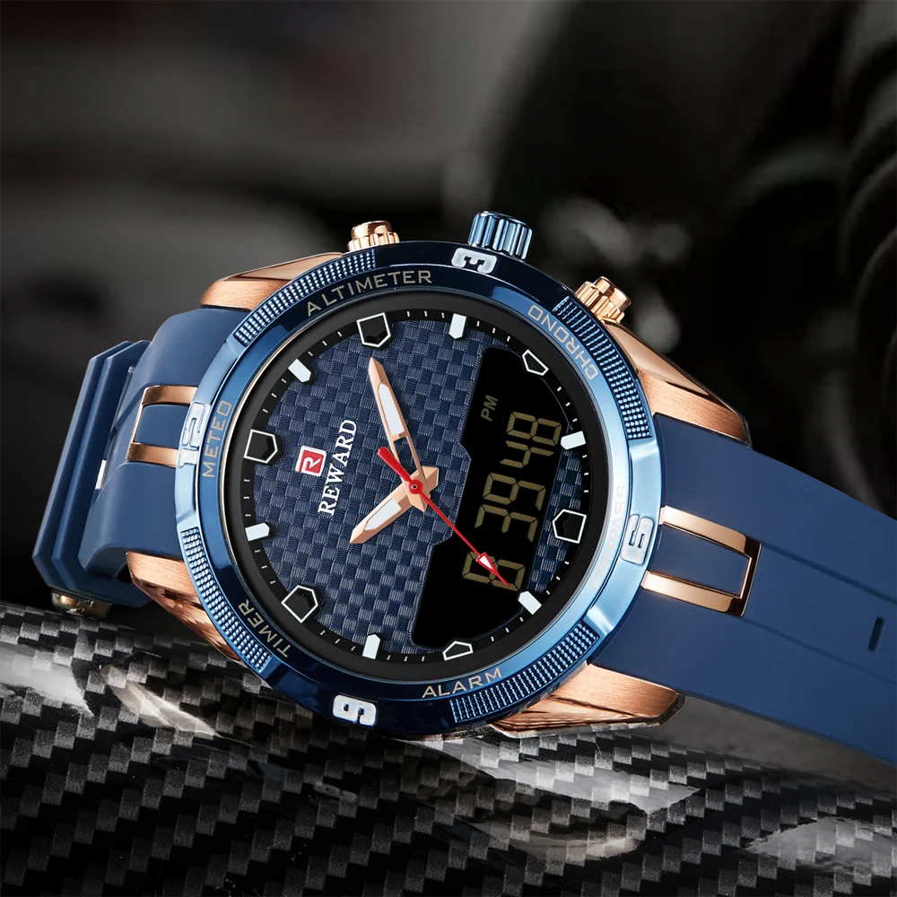 REWARD Men's Sports Watches Mens Analog LED Digital Quartz Watch Men Automatic Date Clock Male Military Waterproof Wrist Watch
REWARD Men's Sports Watches Mens Analog LED Digital Quartz Watch Men Automatic Date Clock Male Military Waterproof Wrist Watch