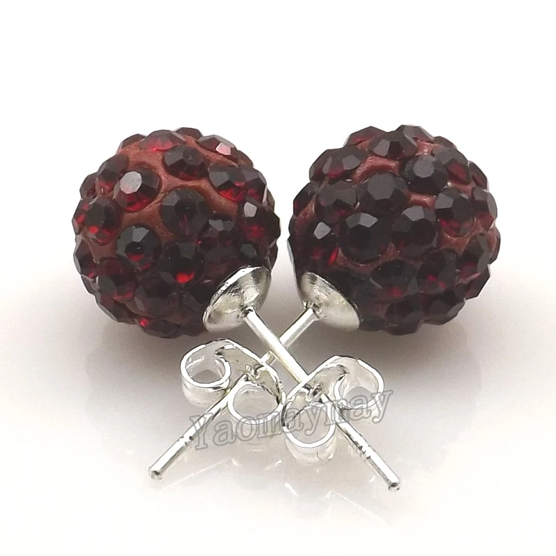24 Pairs/Lot Dark Red 10mm Disco Ball Crystal Ear Nail For Women Birthday Gift Free Shipping
24 Pairs/Lot Dark Red 10mm Disco Ball Crystal Ear Nail For Women Birthday Gift Free Shipping