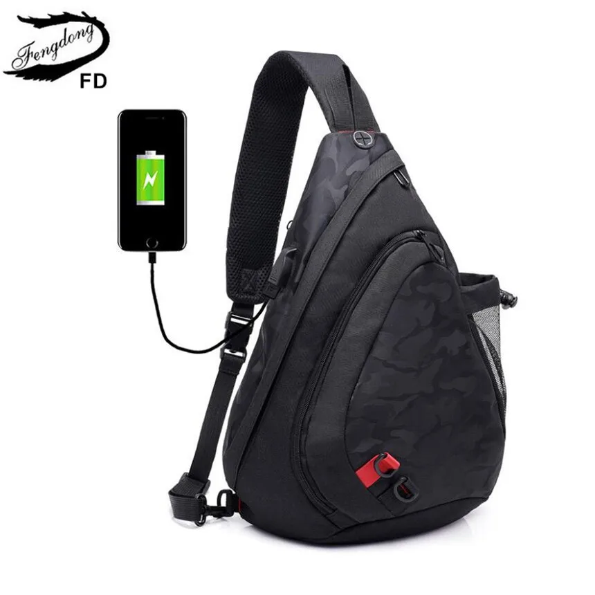 Fengdong men waterproof black camouflage small chest bag boy rucksack male one shoulder sling back pack crossbody bags for men
Fengdong men waterproof black camouflage small chest bag boy rucksack male one shoulder sling back pack crossbody bags for men