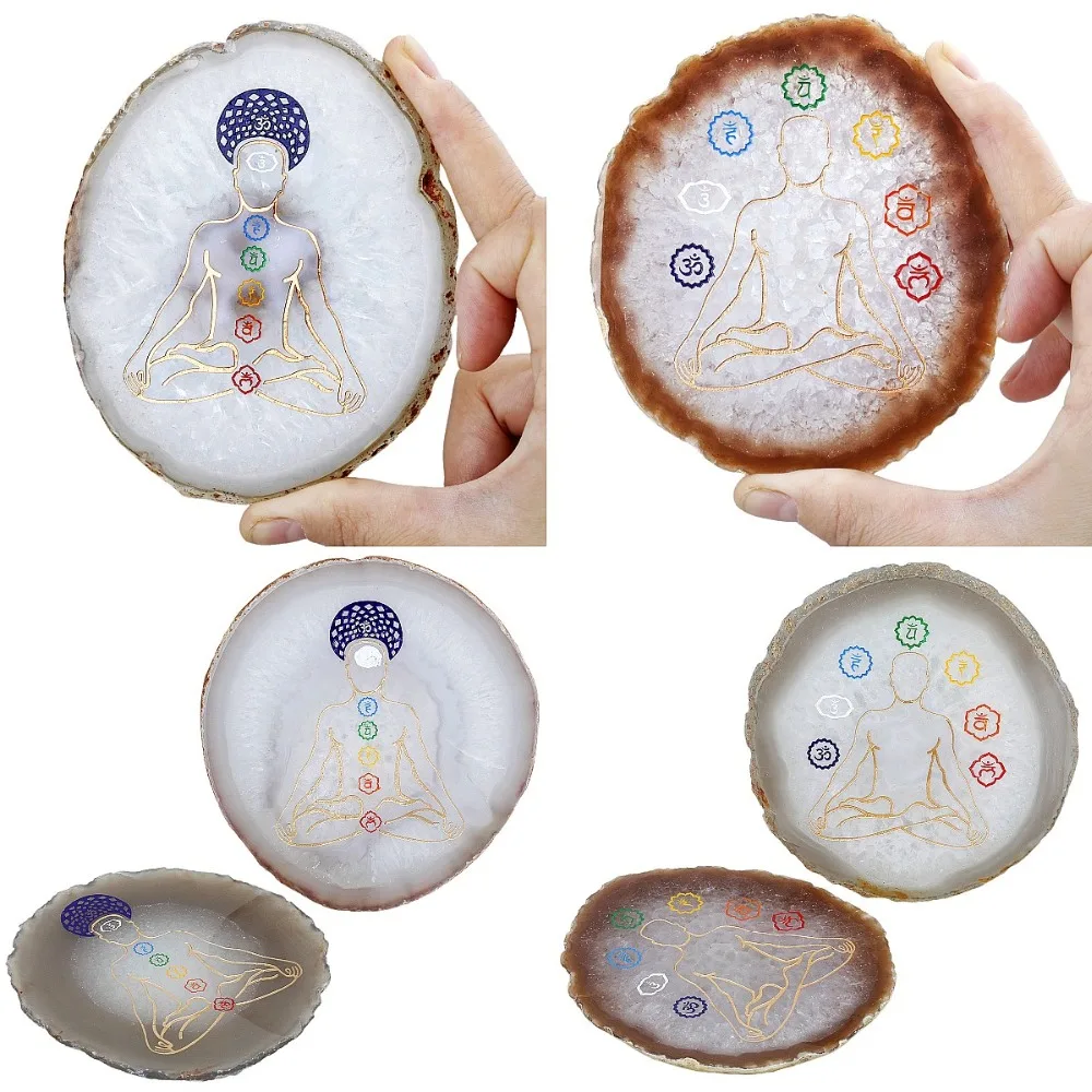 TUMBEELLUWA 7 Чакра, агатные ломтики, жеодовые камни, подставки для напитков, лечебная коллекция кристаллов 3,5-4,3 дюймов
TUMBEELLUWA 7 Чакра, агатные ломтики, жеодовые камни, подставки для напитков, лечебная коллекция кристаллов 3,5-4,3 дюймов