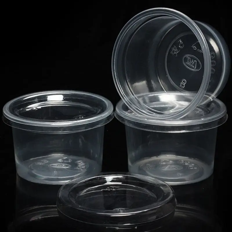 50Pcs Disposable Cups Set Of 150ml Sauce Container Pot Jello Shot Cup Slime Storage with Lid for Ketchup
50Pcs Disposable Cups Set Of 150ml Sauce Container Pot Jello Shot Cup Slime Storage with Lid for Ketchup