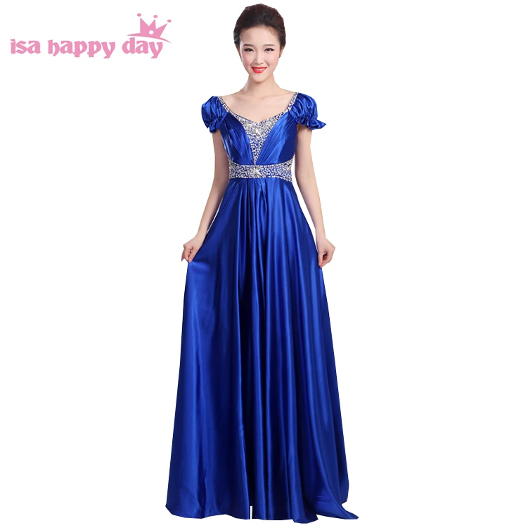 long formal elegant royal blue red satin floor length prom dresses 2020 plus size with beads on top dress v-neck women H3148
long formal elegant royal blue red satin floor length prom dresses 2020 plus size with beads on top dress v-neck women H3148