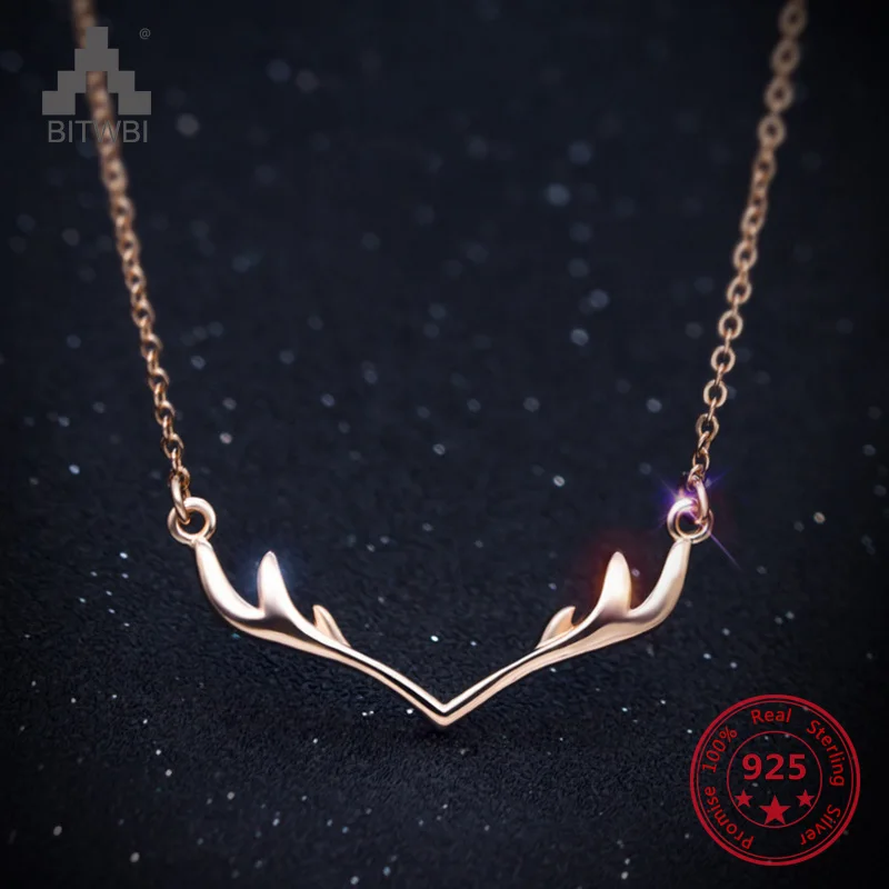 925 Sterling Silver Deer Antlers Necklaces & Pendants For Women Christmas Vintage Necklace Sterling Silver Jewelry Collier
925 Sterling Silver Deer Antlers Necklaces & Pendants For Women Christmas Vintage Necklace Sterling Silver Jewelry Collier
