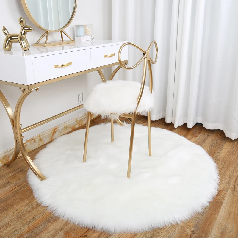 Nordic Style Premium Faux Sheepskin Rug White Fur Rug Chair Carpet Cover with Super Fluffy Thick Fur Long Fluff Round Rugs Tapis
Nordic Style Premium Faux Sheepskin Rug White Fur Rug Chair Carpet Cover with Super Fluffy Thick Fur Long Fluff Round Rugs Tapis
