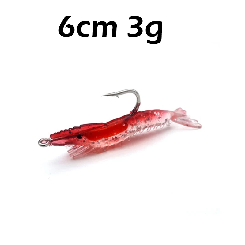 5 PCS/Lot 6 cm 3g Soft Shrimp Lure Bait Soft Silicone Simulation Lifelike Prawn With Hook Artificial Bait Soft Fishing Lure L75
5 PCS/Lot 6 cm 3g Soft Shrimp Lure Bait Soft Silicone Simulation Lifelike Prawn With Hook Artificial Bait Soft Fishing Lure L75
