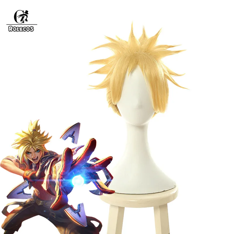 ROLECOS LOL Ezreal Cosplay Hair Battle Academia Ezreal Cosplay Headwear 25CM Long Yellow Short Synthetic Hair Men LOL Game
ROLECOS LOL Ezreal Cosplay Hair Battle Academia Ezreal Cosplay Headwear 25CM Long Yellow Short Synthetic Hair Men LOL Game