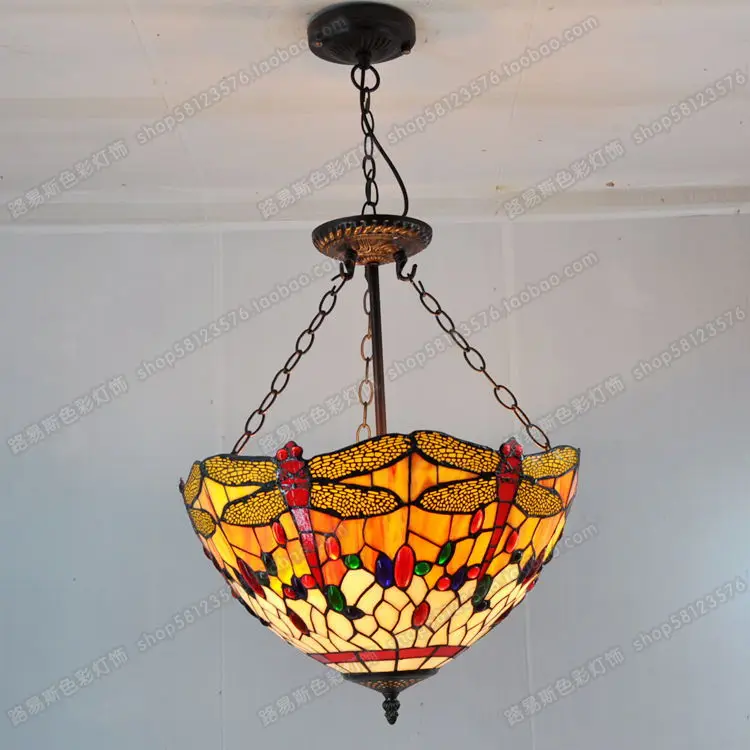 40CM anti-European style dragonfly pendant Tiffany glass lamps bedroom English-style bar cafe Night Lights Lighting hanglampen
40CM anti-European style dragonfly pendant Tiffany glass lamps bedroom English-style bar cafe Night Lights Lighting hanglampen
