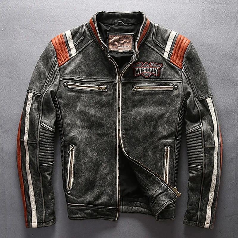 5 days arrival,Men's Motorcycle Rider Jacket Genuine Leather Vintage Coat Stand Collar Embroidery Cowhide Leather Jacke
5 days arrival,Men's Motorcycle Rider Jacket Genuine Leather Vintage Coat Stand Collar Embroidery Cowhide Leather Jacke