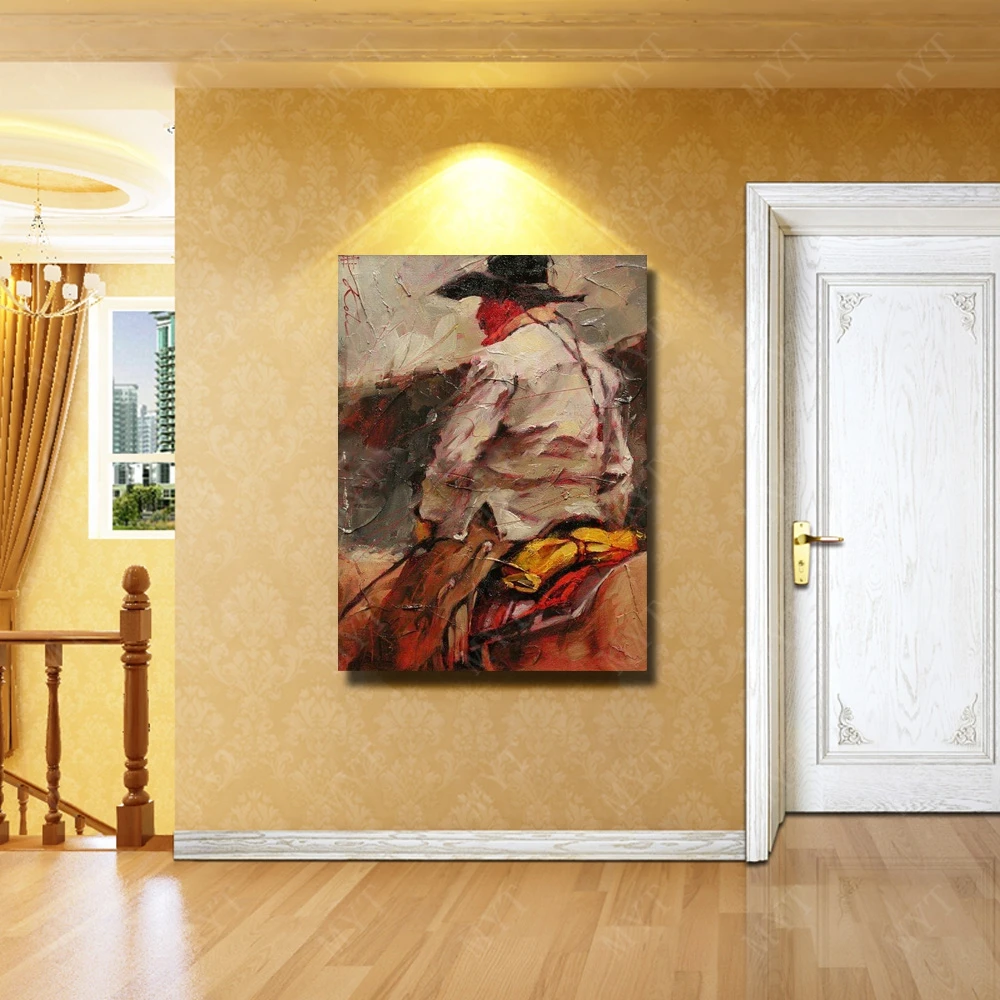 Абстрактные мужские Портретные картины для гостиной настенная лошадка картина