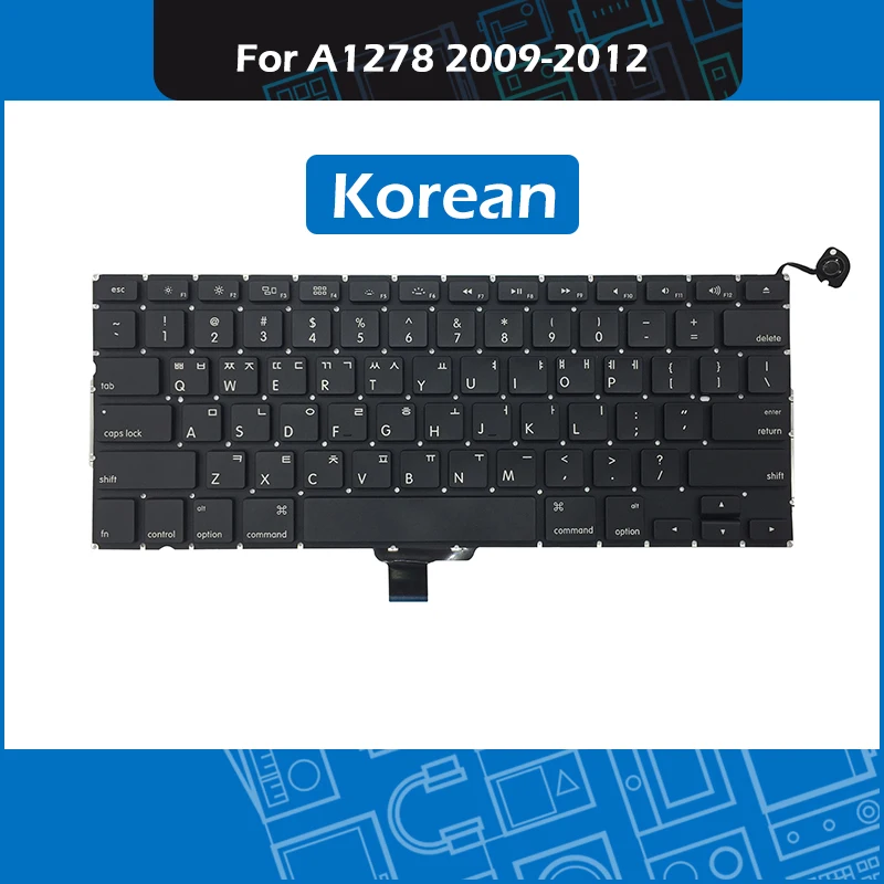 10pcs/Lot KR Korean Keyboard for Macbook Pro 13" Unibody A1278 Korea Keyboard Replacement 2009-2012 Year
10pcs/Lot KR Korean Keyboard for Macbook Pro 13" Unibody A1278 Korea Keyboard Replacement 2009-2012 Year