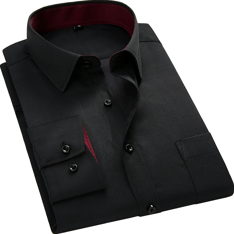 2019 New Men Long Sleeved Shirt Slim Fit Style Design Solid Color Business Casual Dress Shirt Male Social Brand Men Clothing
2019 New Men Long Sleeved Shirt Slim Fit Style Design Solid Color Business Casual Dress Shirt Male Social Brand Men Clothing