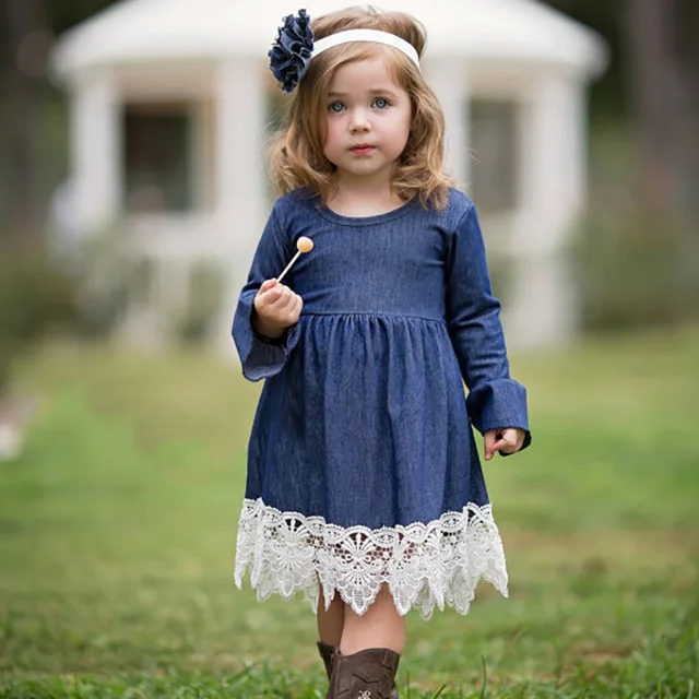 Baby Girl Cowboy Dress European And American Style Princess Dress Long Sleeve Lace Baby Girl Clothes Outfit
Baby Girl Cowboy Dress European And American Style Princess Dress Long Sleeve Lace Baby Girl Clothes Outfit