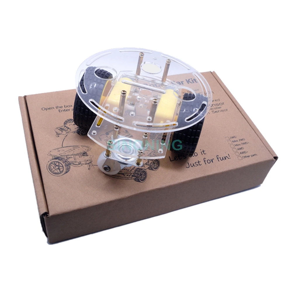 Набор шасси для Arduino, 2 колеса, мотор, умный робот, акриловый, с подарочной коробкой
Набор шасси для Arduino, 2 колеса, мотор, умный робот, акриловый, с подарочной коробкой