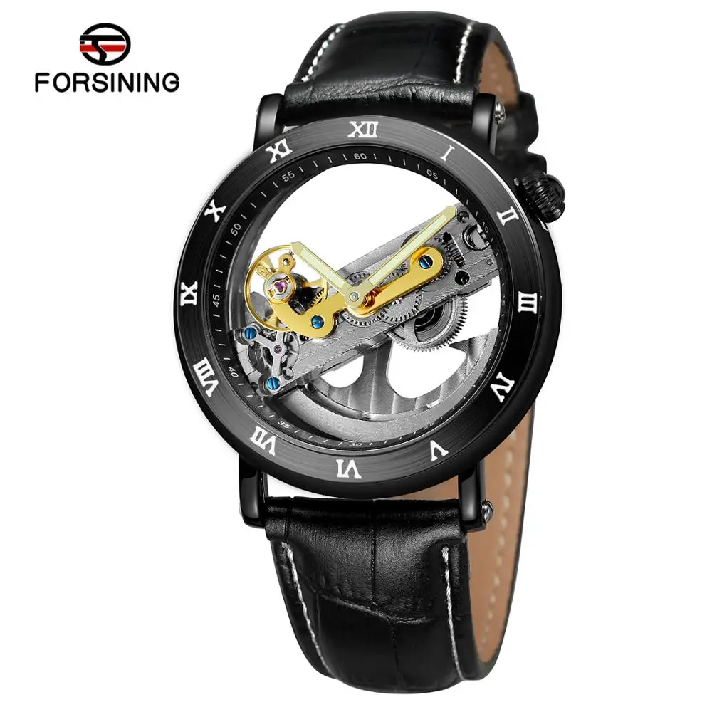 Forsining Men's Casual Roman Number Case Skeleton Dial Mechanical Self-Winding Movement Watch Black Leather Strap FSG9418M3B2
Forsining Men's Casual Roman Number Case Skeleton Dial Mechanical Self-Winding Movement Watch Black Leather Strap FSG9418M3B2