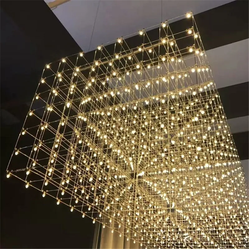 Stainless Steel Light Art LED Pendant Lights Starry Sky LED Suspension Light Exhibition Hall Engineering Pendant Lighting PA0091
Stainless Steel Light Art LED Pendant Lights Starry Sky LED Suspension Light Exhibition Hall Engineering Pendant Lighting PA0091