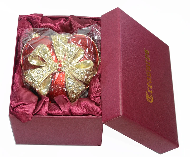 TBP0221 Metal alloy Red Heart w Bow jewelry box Heart w Crystal gift boxes ornaments home accessories Valentine Christmas gift
TBP0221 Metal alloy Red Heart w Bow jewelry box Heart w Crystal gift boxes ornaments home accessories Valentine Christmas gift