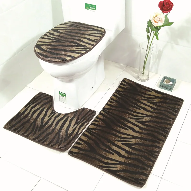 Leopard Pattern 3pcs Bathroom Carpets Set Flannel Floor Rugs Absorbent Toilet Bath Mats Pedestal Rug Toilet Lid Cover Mats
Leopard Pattern 3pcs Bathroom Carpets Set Flannel Floor Rugs Absorbent Toilet Bath Mats Pedestal Rug Toilet Lid Cover Mats