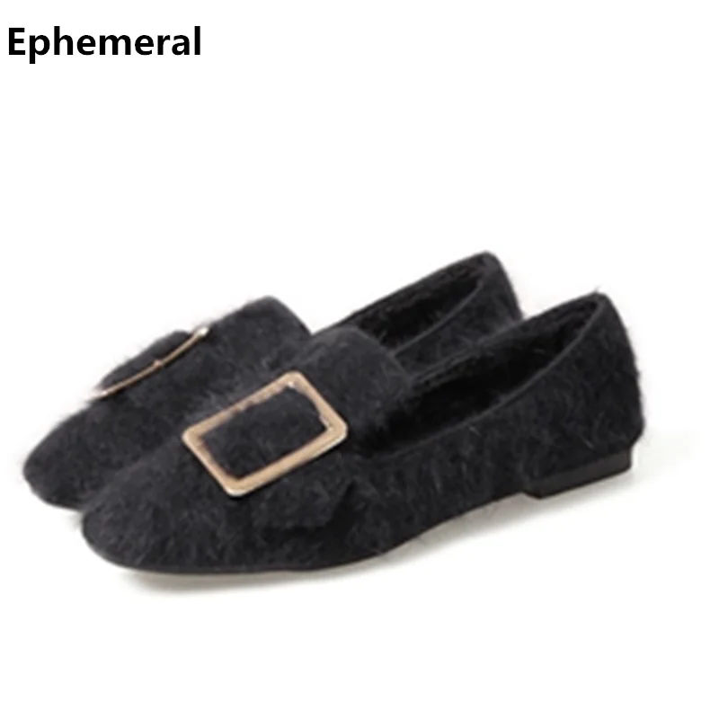 Plus Sizes 48-34 47 Moccasins Women Shoes Square Toe With Buckle Sequined Plush Winter Footwear Warm Black Grey 2018 New Style
Plus Sizes 48-34 47 Moccasins Women Shoes Square Toe With Buckle Sequined Plush Winter Footwear Warm Black Grey 2018 New Style