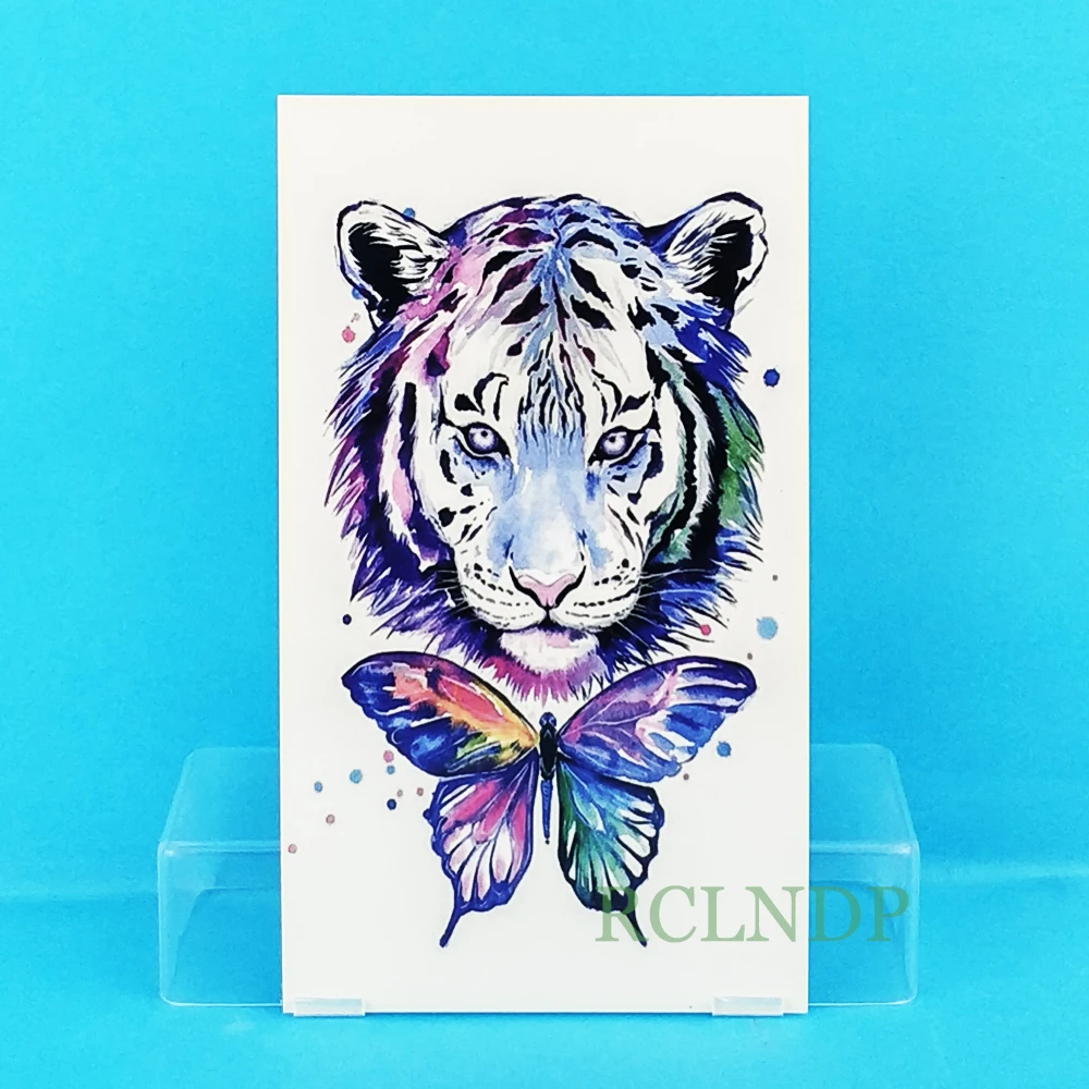 Waterproof Temporary Tattoo Sticker watercolor blue tiger butterfly tatto stickers flash tatoo fake tattoos for girl women
Waterproof Temporary Tattoo Sticker watercolor blue tiger butterfly tatto stickers flash tatoo fake tattoos for girl women